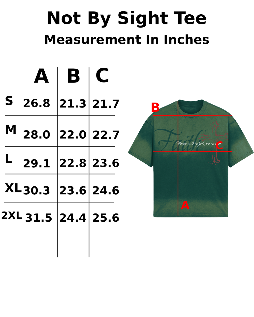 "Not By Sight" Tee