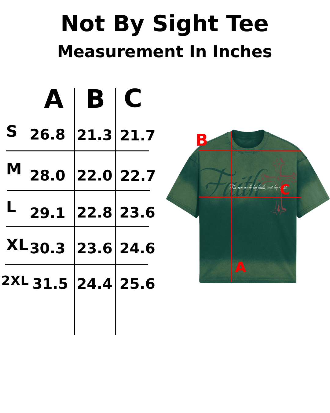 "Not By Sight" Tee
