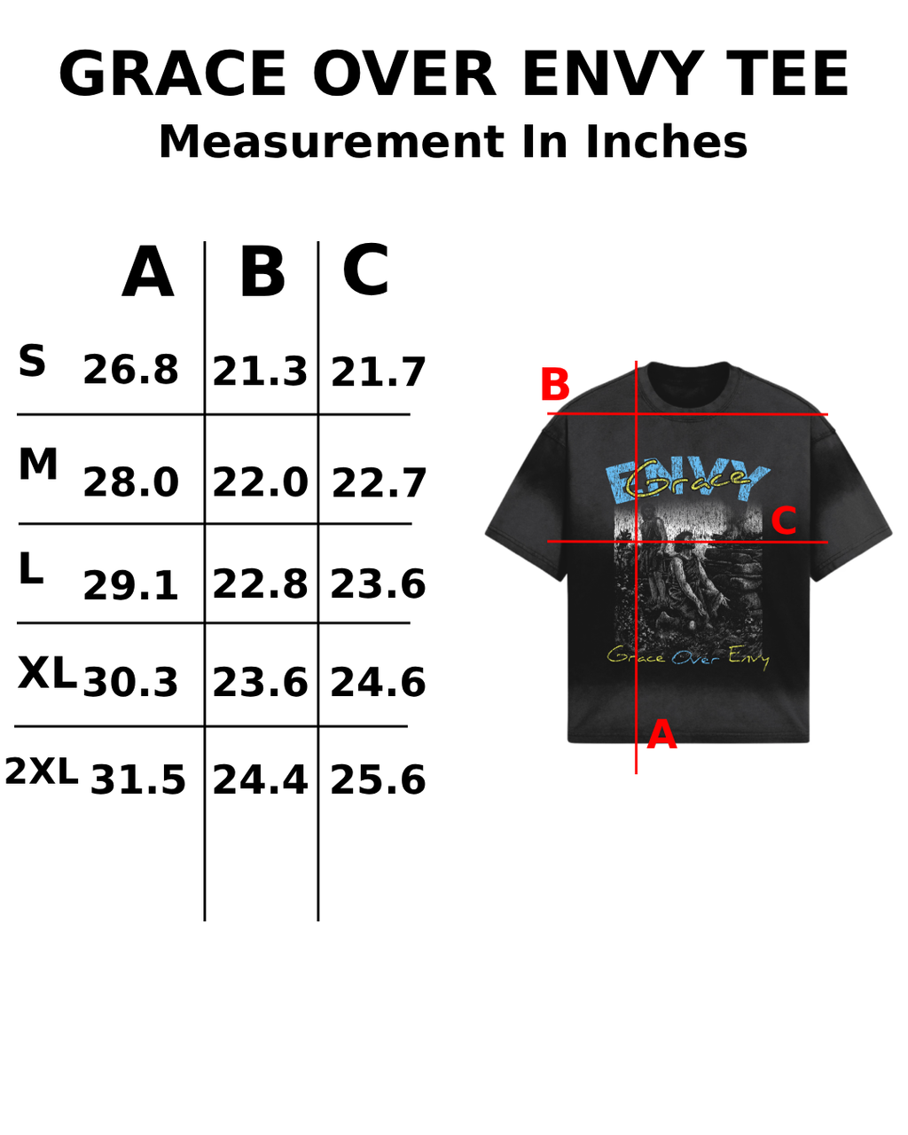 "Grace Over Envy" Tee